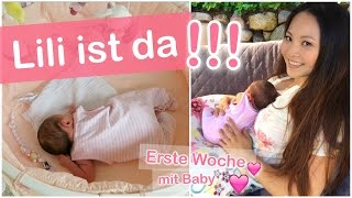 LILI IST DA ERSTE WOCHE MIT BABY  FAMILIEN ALLTAG VLOG  Mamiseelen [upl. by Infield]