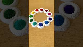 Simple Rangoli  Satisfying Rangoli  Easy Rangoli Tips and Tricks  ASMR rangoli satisfying asmr [upl. by Einahpets]