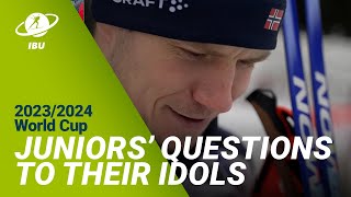 A Biathlon Direct Line Pros answer Juniors Questions Part 3 [upl. by Ten]