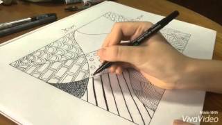 Zentangle Doodle For Beginners [upl. by Aihsemak745]