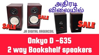 ONKYO D635 2way Bookshelf speakers for sale அதிரடி விலையில் onkyo bookshelf speaker offer [upl. by Anaeco375]