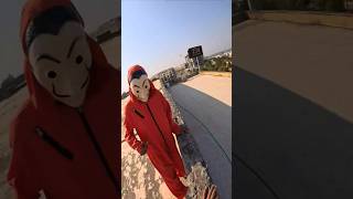 Moneyheist got crazy parkour Free running🥳rooftoopparkourfreerun parkoulife shortlife [upl. by Mikah]