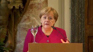 Merkel Kritische Worte in Richtung Trump [upl. by Alleiram]