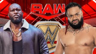 WWE Omos vs Jacob Fatu Full Match WWE Raw Highlights [upl. by Bryn]