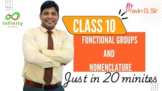 Pravin G Sir  Class 10 CBSE ICSE State Boards  Functional Group and Nomenclature [upl. by Tram204]