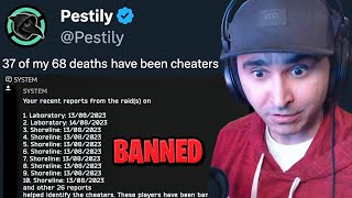 Summit1g Reacts to Pestily BANNING 37 Cheaters on Tarkov in 5 Days [upl. by Ahsenar319]