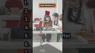 Quiz niveau CP [upl. by Ilaw]