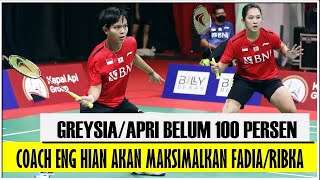 GREYSIA APRIYANI BELUM 100 PERSEN ENG HIAN AKAN MAKSIMALKAN FADIARIBKA [upl. by Nahte793]