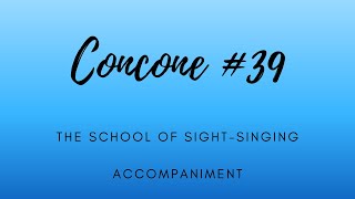 Concone 39 Accompaniment [upl. by Ellett]