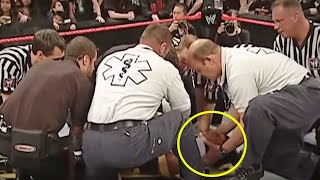 10 Forgotten Horrific WWE Injuries [upl. by Aihsei]