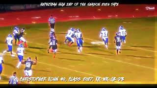 Christopher Kohn EOTS 2024 tape endofseason clips classof2027 hephzibah [upl. by Litsyrk466]