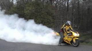 Tl1000r burnout and wheelies [upl. by Saffren]