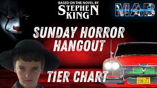 Stephen King Movie Tier Chart  RIP Tony Todd  Sunday Horror Hangout [upl. by Robbins]