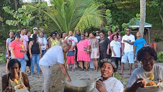 500 coconut dumpling vs St Vincent amp the Grenadines  our biggest cookout yet  great turn out [upl. by Annaoy151]