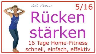 516 🔺 38 min Rücken stärken  Muskulatur kräftigen ohne Geräte [upl. by Abbottson]