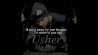 Usher  I Will Lyrics Video [upl. by Platt]