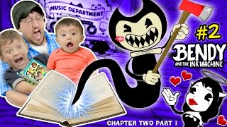 DONT SCARE MY BABY Bendy and the Ink Machine 2 CHAPTER TWO FGTEEV plays SCARY MICKEY MOUSE Game [upl. by Ayam]