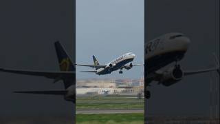 Ryanair B737 takeoff from Fiumicino aviation [upl. by Woodberry]