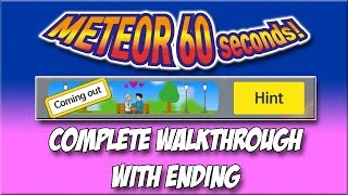 Meteor 60 Seconds  Coming Out  Complete Walkthrough with Ending [upl. by Estren]