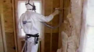 Icynene spray foam insulation [upl. by Enitsirc]