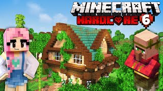 Villagers amp Mob Farm  Minecraft 118 Let’s Play Cottagecore Hardcore  Ep 6 [upl. by Oeram]