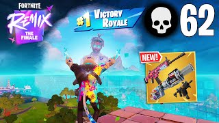 62 Elimination Solo Vs Squads Wins Gameplay Fortnite Chapter 2 Remix Keyboard amp Mouse [upl. by Bahner843]