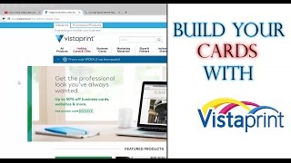 How to make a business card on Vistaprint  Showcasing card designs [upl. by Eikkin]