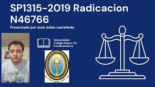 Omisión SP13152019 Radicado N46766 Unicolmayor José Julián Castañeda López Teoria del delito [upl. by Koral]