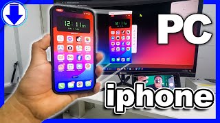 ✅ Cómo DUPLICAR PANTALLA de IPHONE 📲 A PC 💻  GRATIS [upl. by Haram]