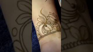 Bridal border mehndi design 🌿😊 [upl. by Bonnell]