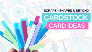 7 BRILLIANT CARDSTOCK card IDEAS to USE UP YOUR SCRAPS✂️ [upl. by Eiznil]