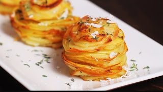 Parmesan Potato Stacks Recipe [upl. by Raymond]