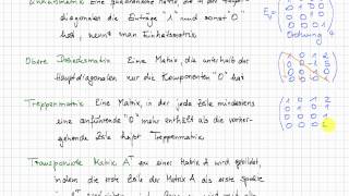 13 Spezielle Matrizen  Lineare Algebra WirtschaftsmathematikStatistik [upl. by Rogergcam]