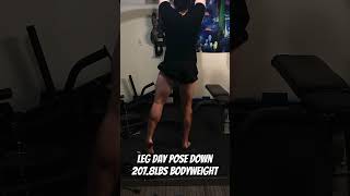 Leg Day Pose Down  2078lbs Bodyweight  Cutting gymtok motivation fyp [upl. by O'Donnell]