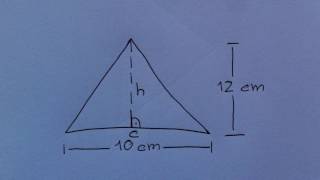 Oberflächenberechnung eines Dreiecks  Formel und Erklärung [upl. by Otaner]