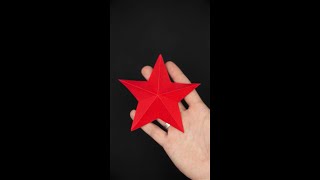 How to make a PAPER STAR  Easy  shorts [upl. by Nueoras]