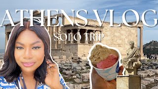 ATHENS VLOG 2023  my first Solo trip of the year  The Acropolis Greek food and Night life [upl. by Eillom930]