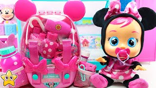 🌈 BEBÉS LLORONES Minnie y Mickey Como preparar la MOCHILA y LONCHERA para ir de EXCURSIÓN y PICNIC [upl. by Enelez]