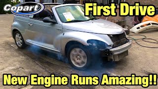 Rebuilding a Totaled wrecked Pt Cruiser Part 5 from copart First Time Driving at 14 years old [upl. by Pearlman871]