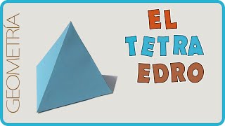 COMO HACER UN TETRAEDRO  How to make a tetrahedron [upl. by Cuttie]