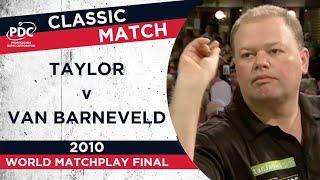 Taylor v Van Barneveld  2010 World Matchplay Final  Extended Highlights [upl. by Jacquelynn]