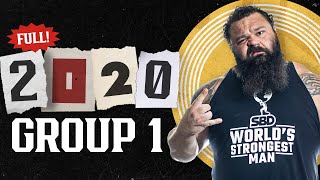 FULL 2020 Worlds Strongest Man  GROUP 1 [upl. by Aihsoem]