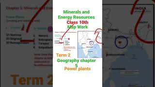 Map Work  Minerals and Energy Resources  Class 10th  Term 2 Chapter 5  Geography [upl. by Akedijn]