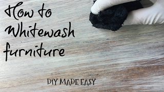 How to Whitewash furniture TutorialDIY made Easy® [upl. by Groscr88]