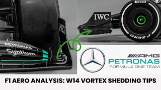 F1 2023 Aerodynamics  Mercedes W14 Front Wing Tips  Explained [upl. by Nylia346]