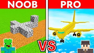 NOOB vs PRO SAMOLOT w MINECRAFT [upl. by Nacnud]