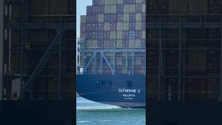 Brand New Container Ship Long Beach Arrival [upl. by Mehitable]