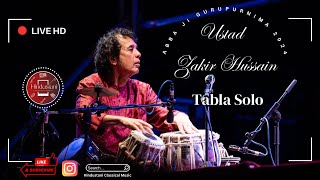 Ustad Zakir Hussain Tabla Solo at Abba ji Guru Purnima 2024 [upl. by Gessner408]