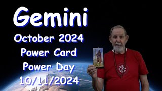 Gemini October 2024 Power Tarot Card and Power Star Day [upl. by Retsel]