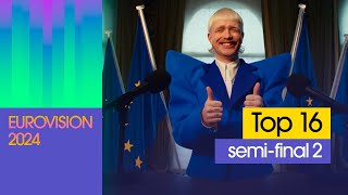 Top 16 SemiFinal 2  Eurovision 2024  imEurovisionFan [upl. by Ekud]